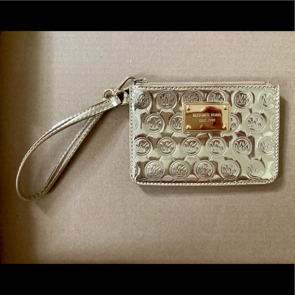 Michael Kors Gold Wristlet